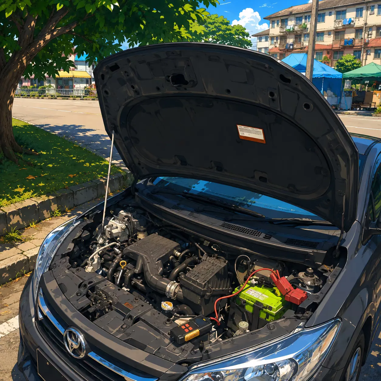 A TY Leo Battery job in progress in Kuching or Kota Samarahan